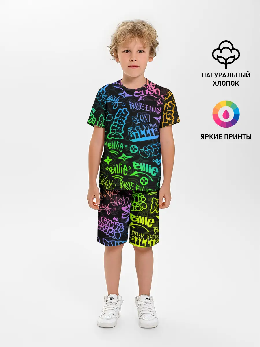 Детская пижама с шортами / BILLIE EILISH | БИЛЛИ АЙЛИШ