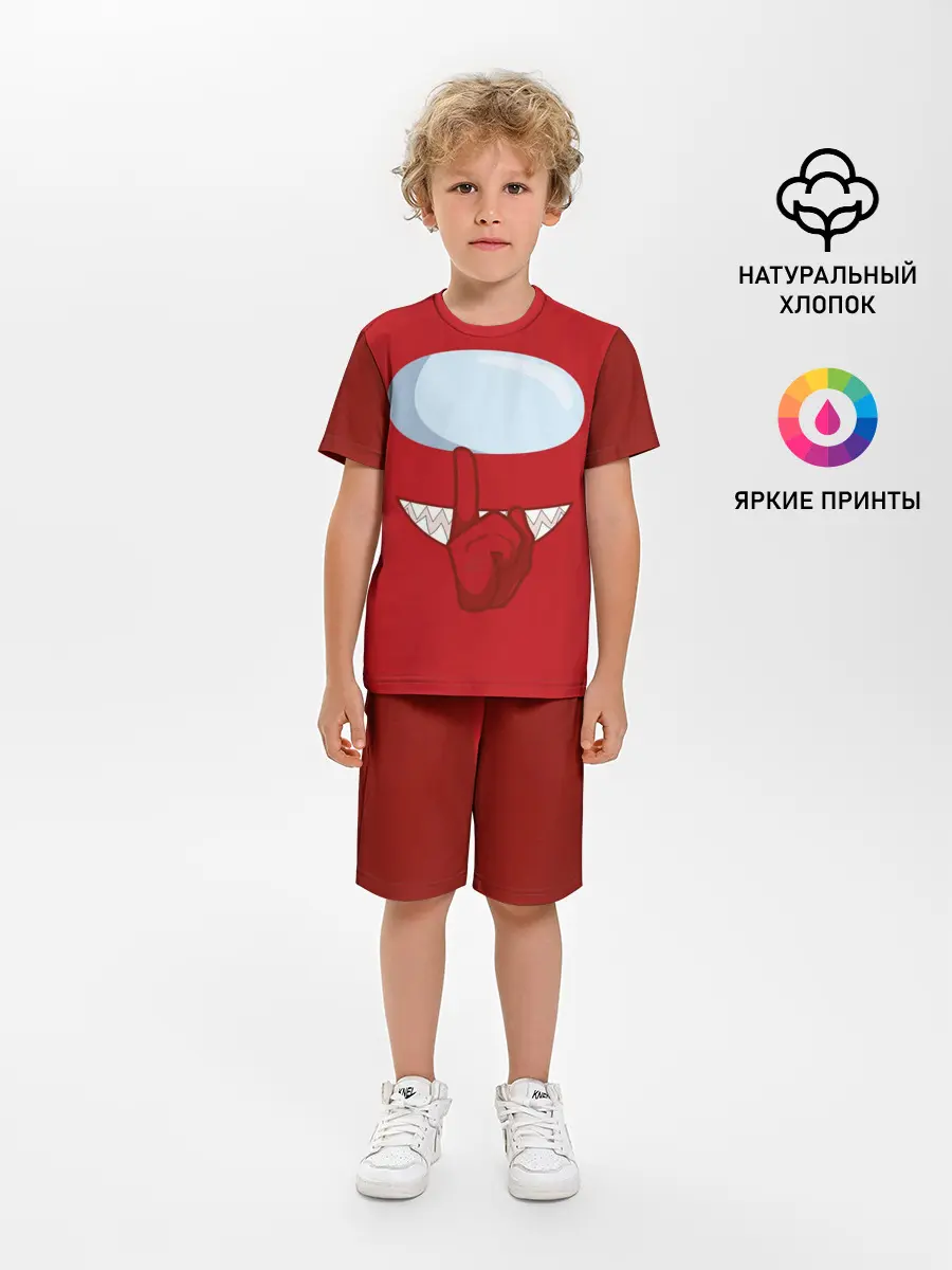 Детская пижама с шортами / AMONG US | RED IMPOSTOR
