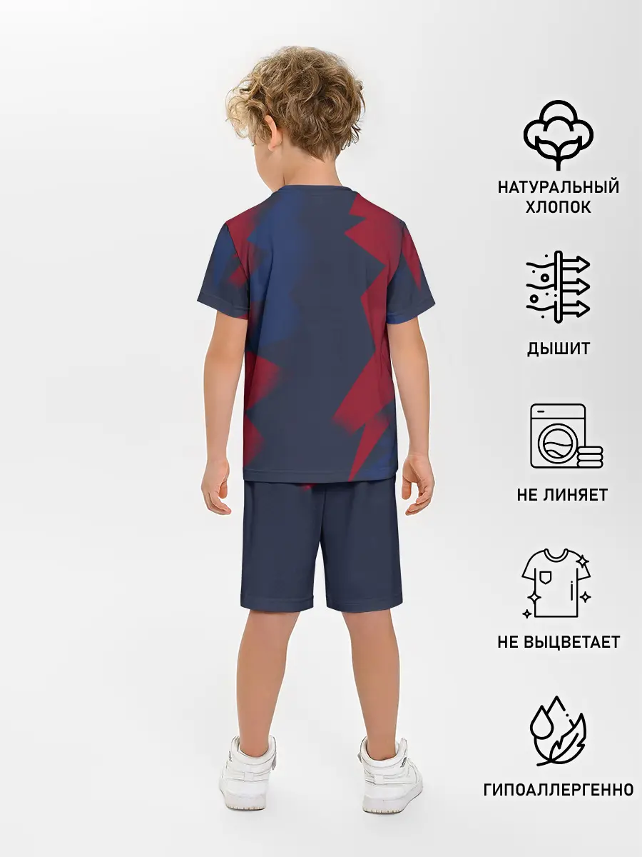 Детская пижама с шортами / Barcelona PreMatch home