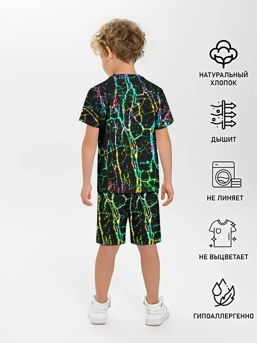 Детская пижама с шортами / Текстура