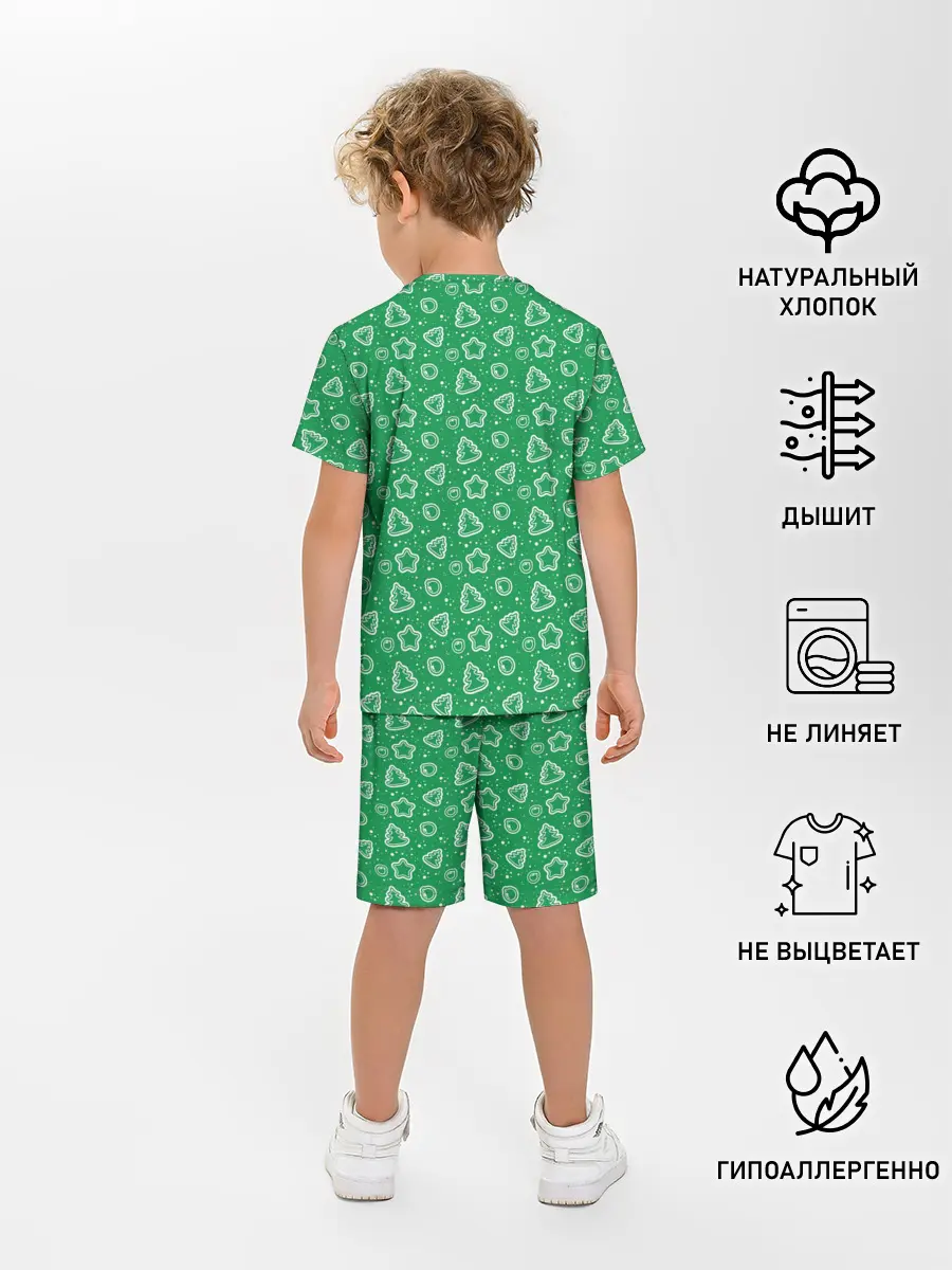 Детская пижама с шортами / Ёлочки