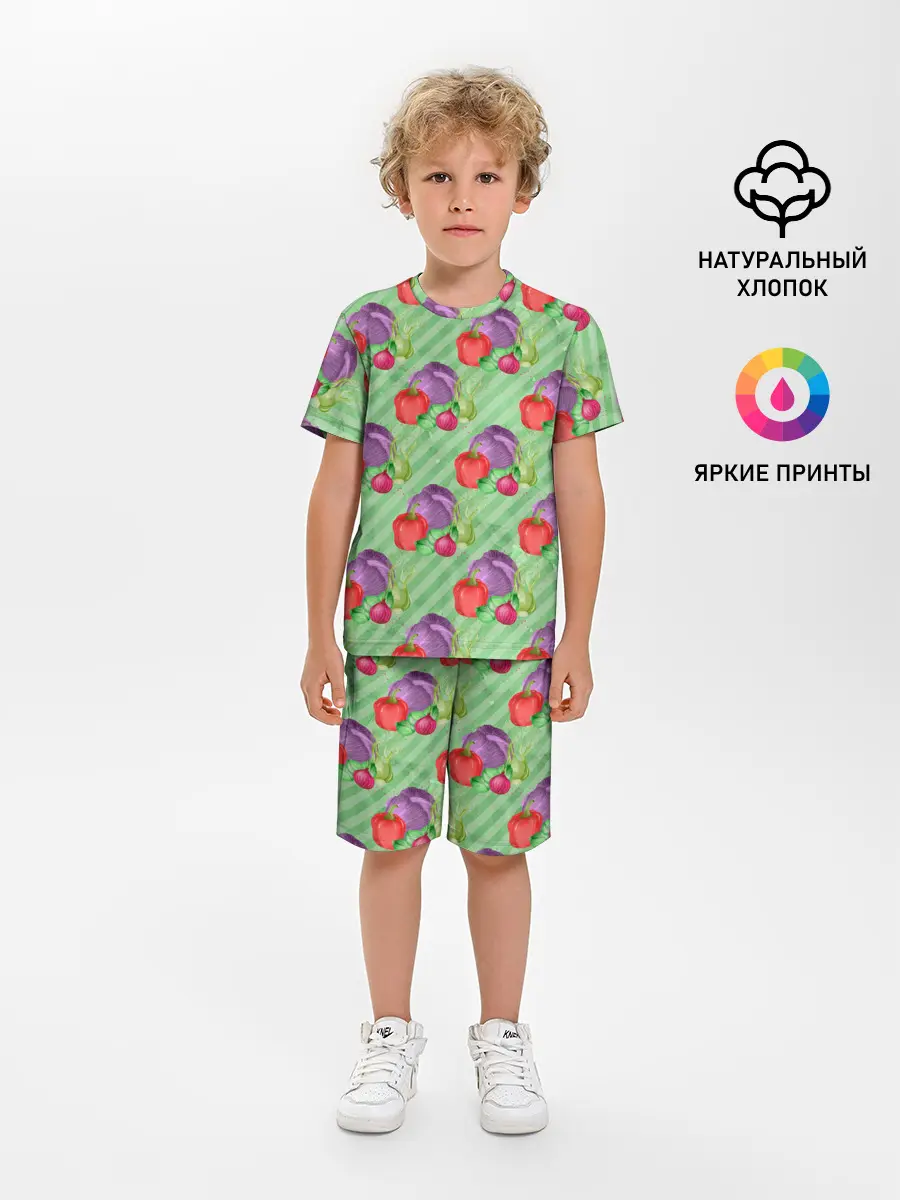 Детская пижама с шортами / Vegan | Огород