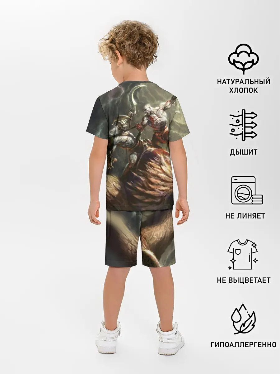 Детская пижама с шортами / Бог войны