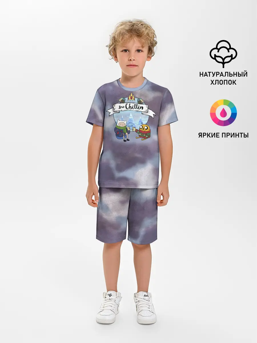 Детская пижама с шортами / Фин и Джейк