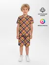 Детская пижама с шортами / Клеточный узор