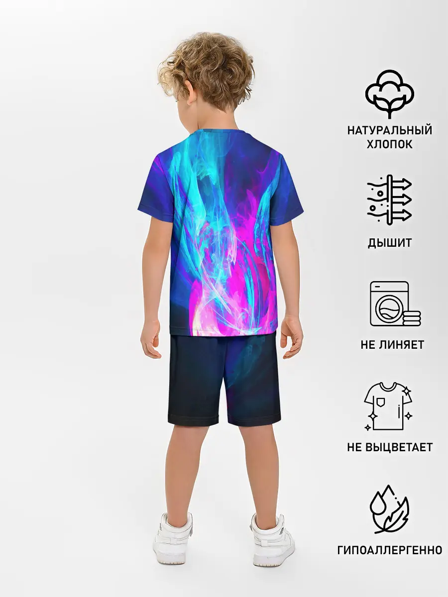 Детская пижама с шортами / НЕОНОВЫЕ КРАСКИ