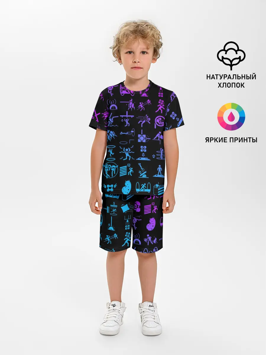 Детская пижама с шортами / Portal icons