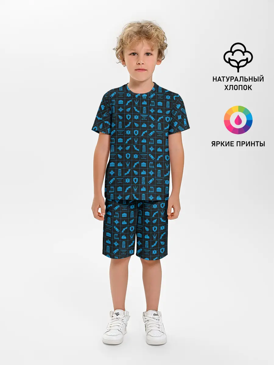 Детская пижама с шортами / Batman pattern