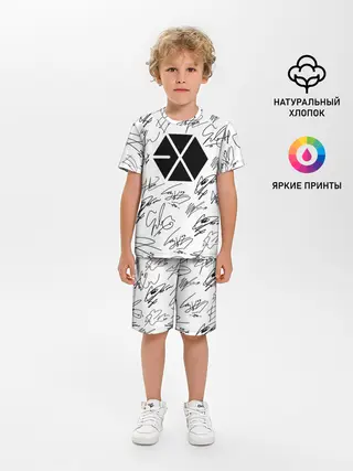 Детская пижама с шортами / EXO BAND АВТОГРАФЫ