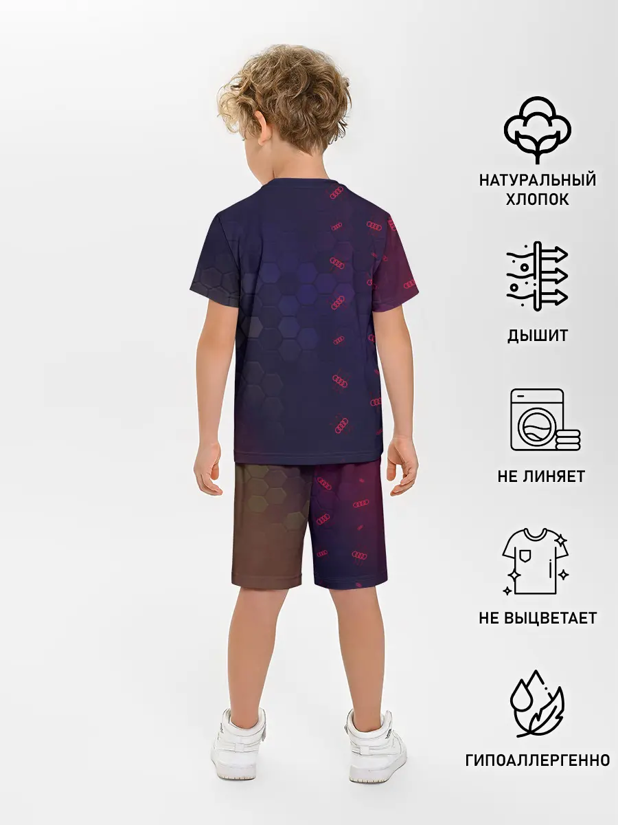 Детская пижама с шортами / Audi - Gearbox - Hexagon