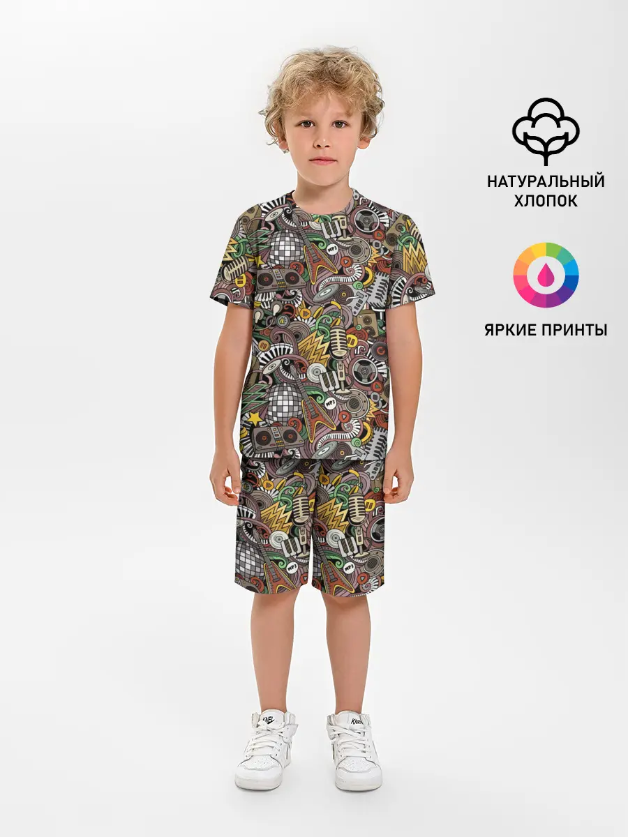 Детская пижама с шортами / Музыка