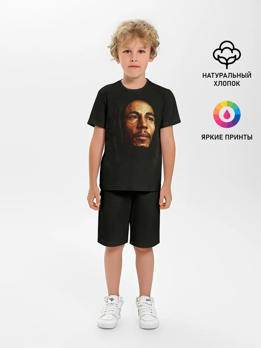 Детская пижама с шортами / Bob Marley Art