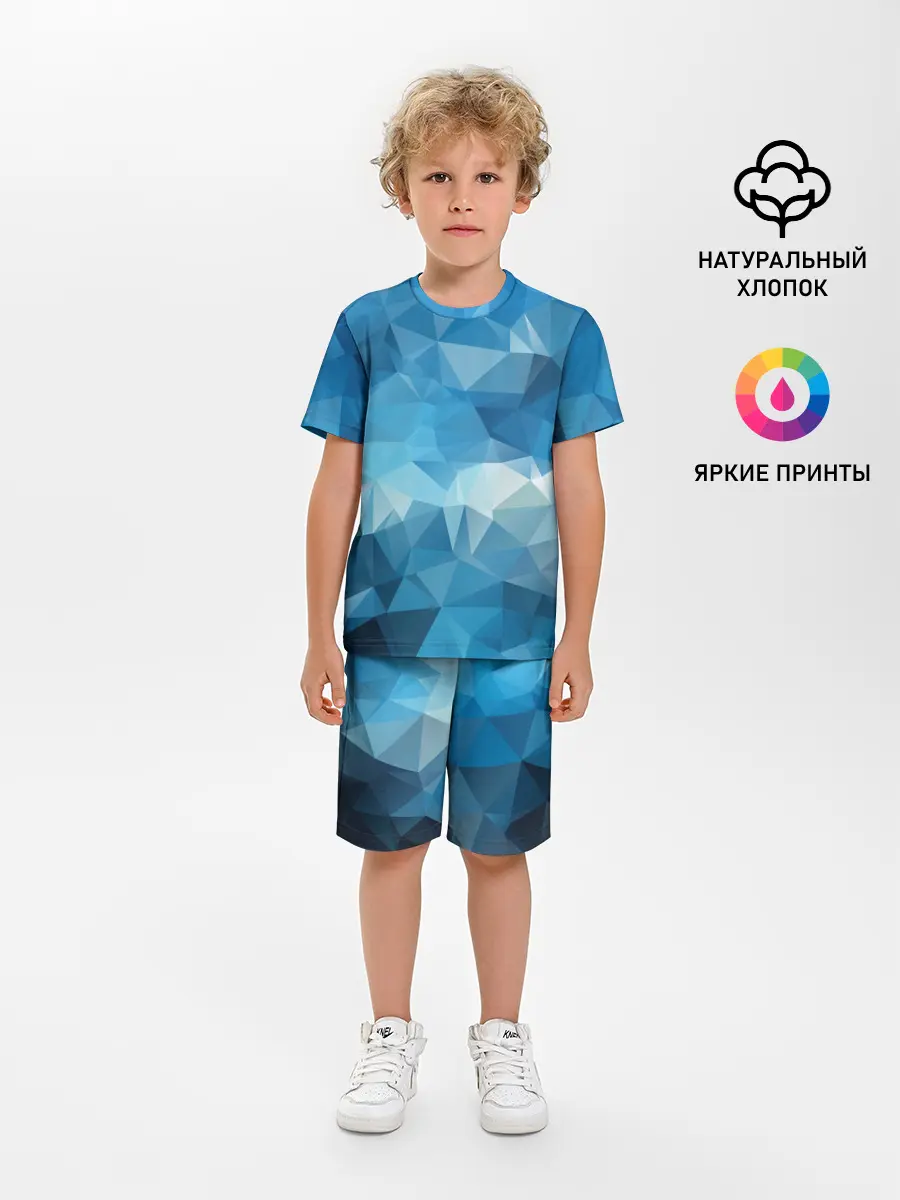 Детская пижама с шортами / Цифровое небо