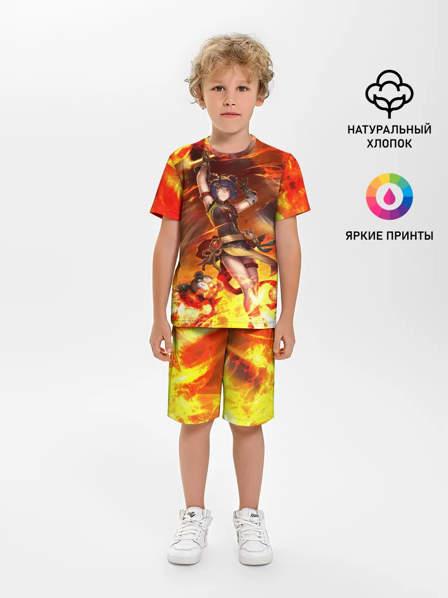 Детская пижама с шортами / Сян Лин | Genshin Impact