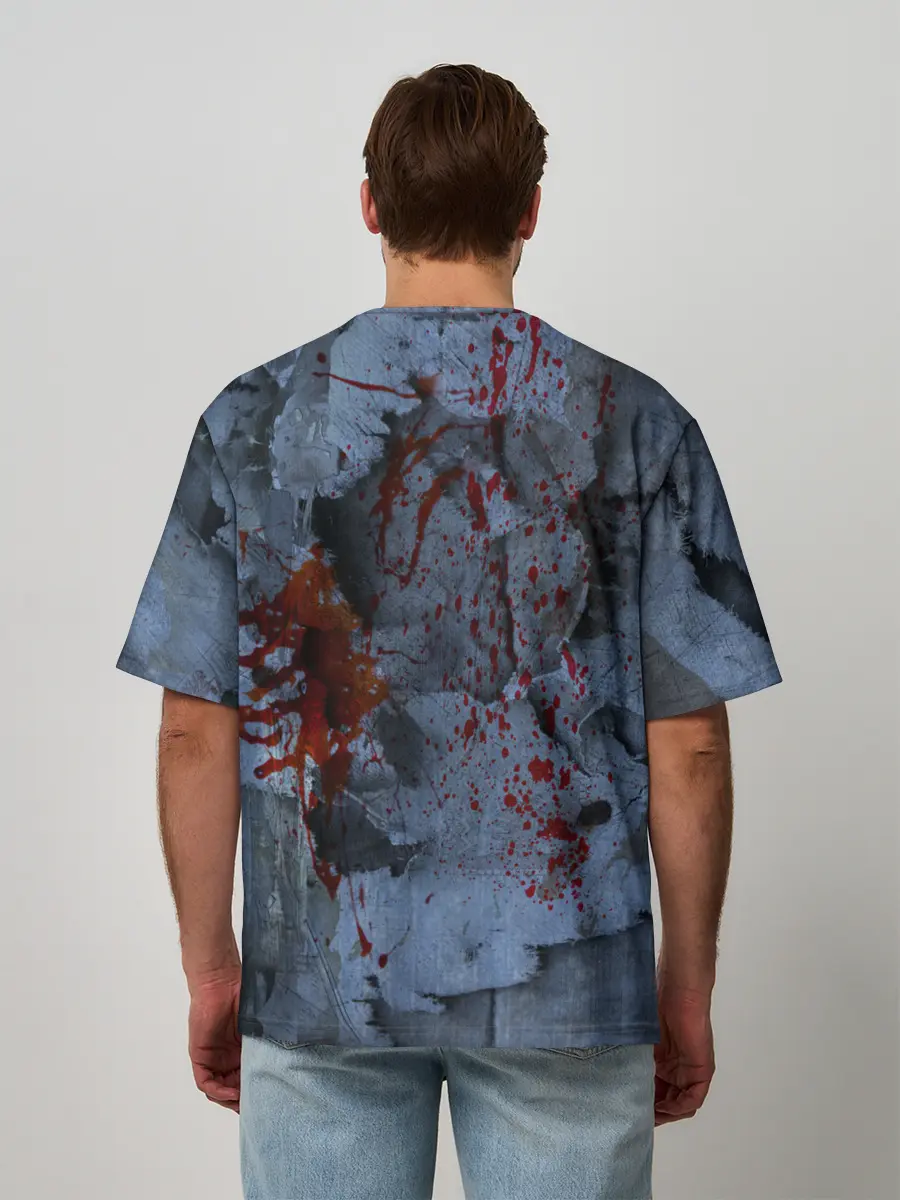 Мужская футболка оверсайз / Оборотень