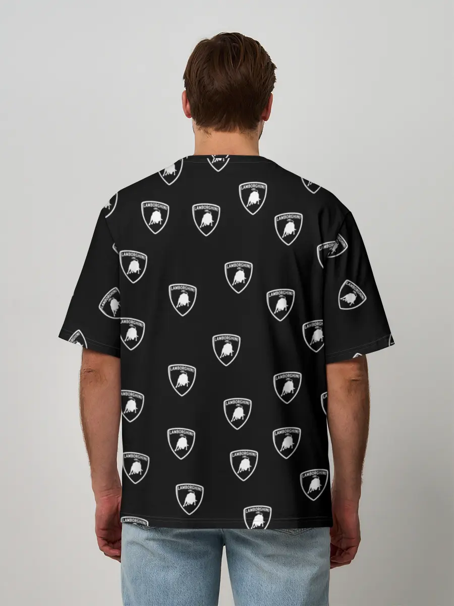 Мужская футболка оверсайз / Ламборджини