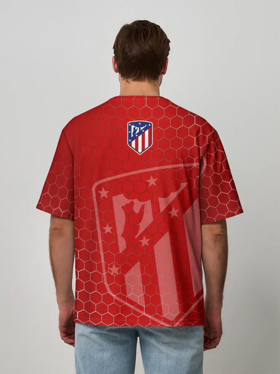 Мужская футболка оверсайз / Атлетико Мадрид