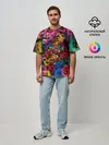 Мужская футболка оверсайз / Калейдоскоп