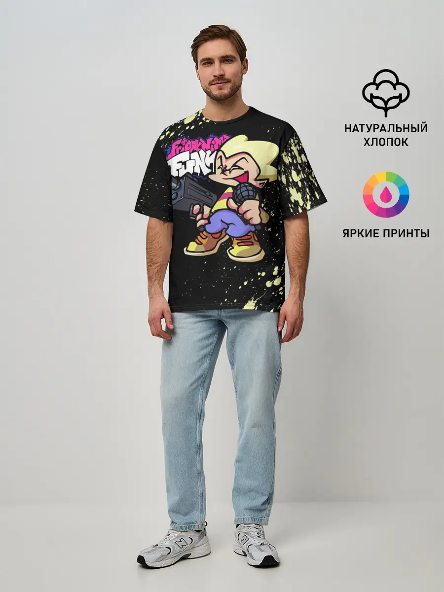 Мужская футболка оверсайз / Friday Night Funkin [6]
