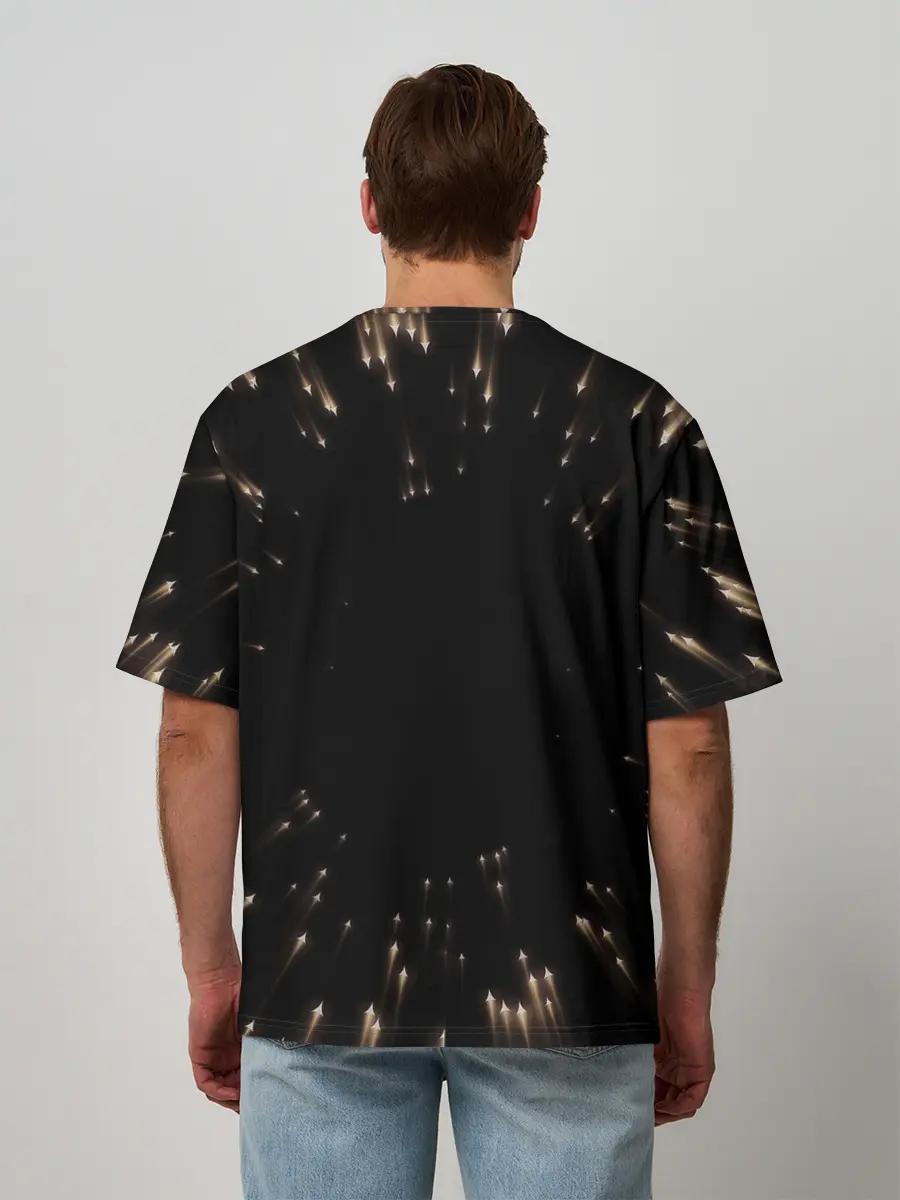 Мужская футболка оверсайз / Частицы