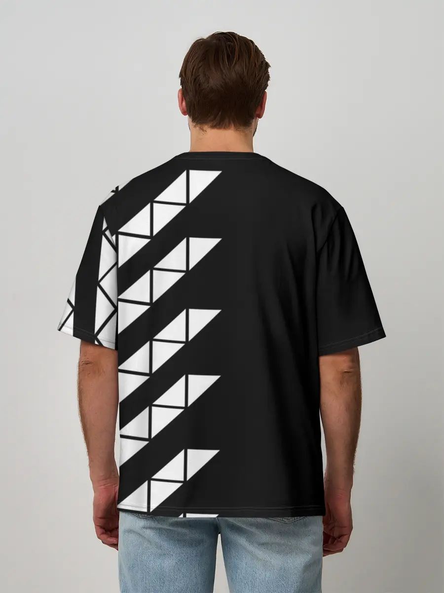 Мужская футболка оверсайз / AVICII ГЕОМЕТРИЯ