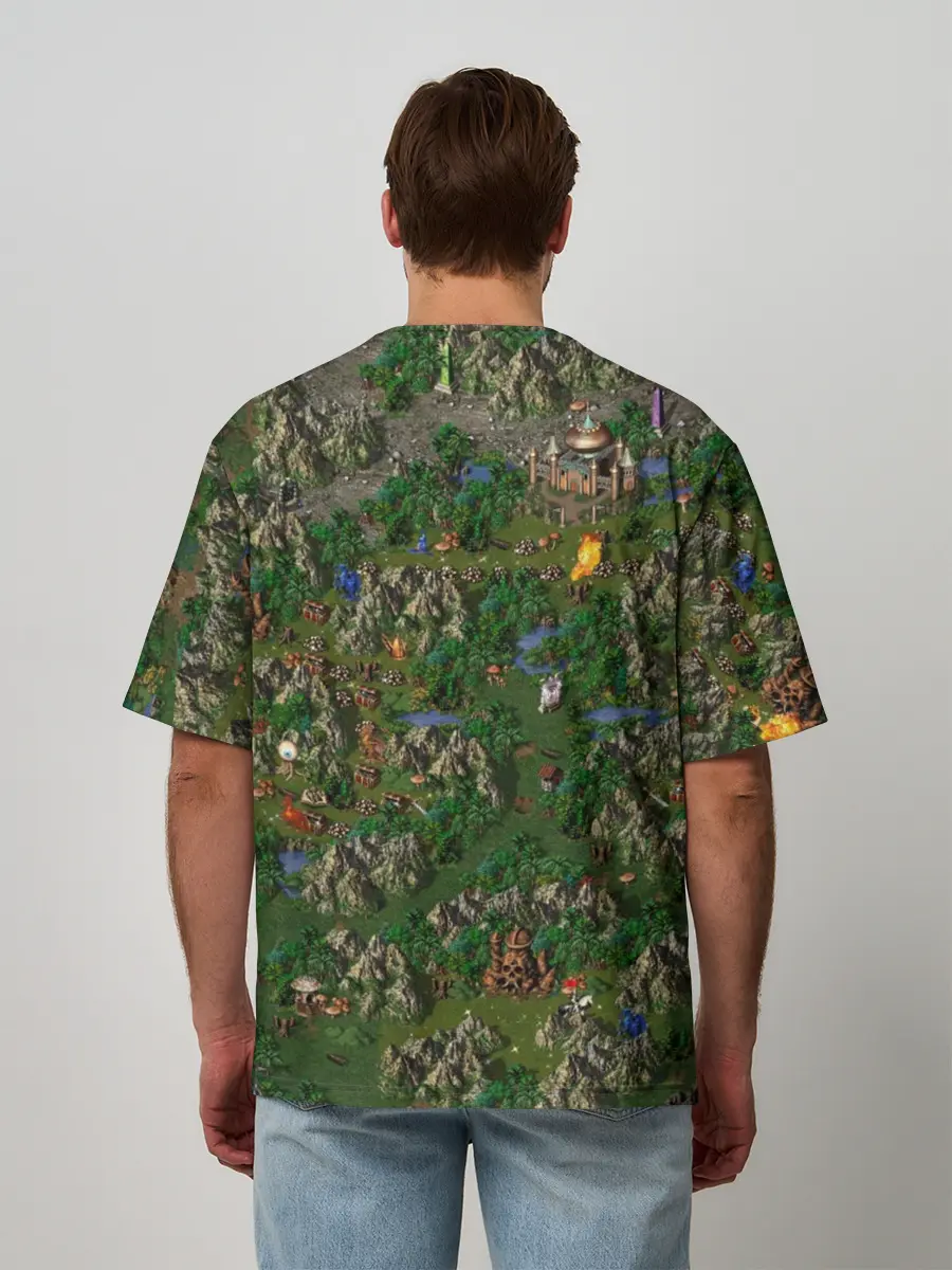 Мужская футболка оверсайз / heroes of might and magic