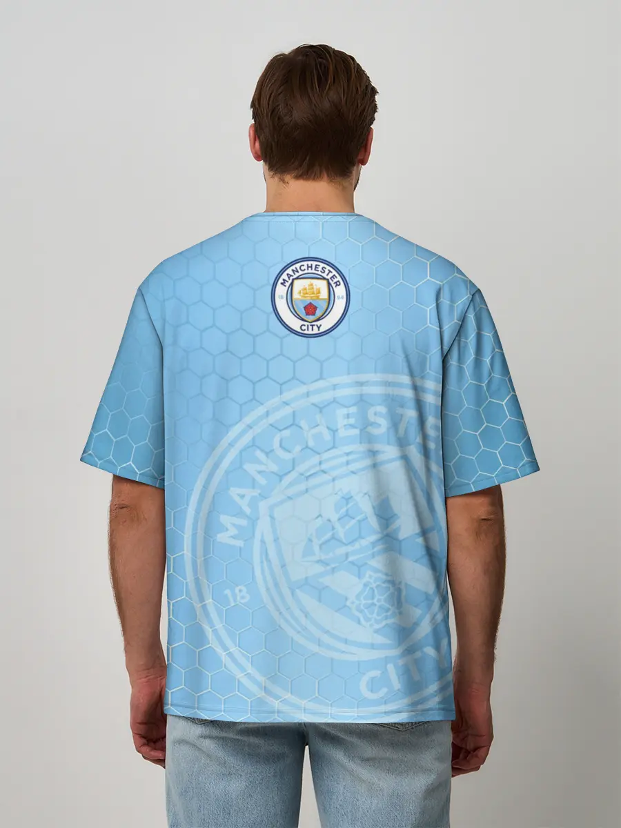 Мужская футболка оверсайз / Манчестер Сити