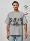 Мужская футболка оверсайз / Супер движок