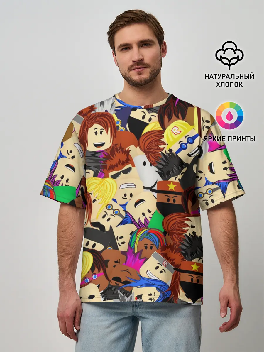 Мужская футболка оверсайз / ROBLOX