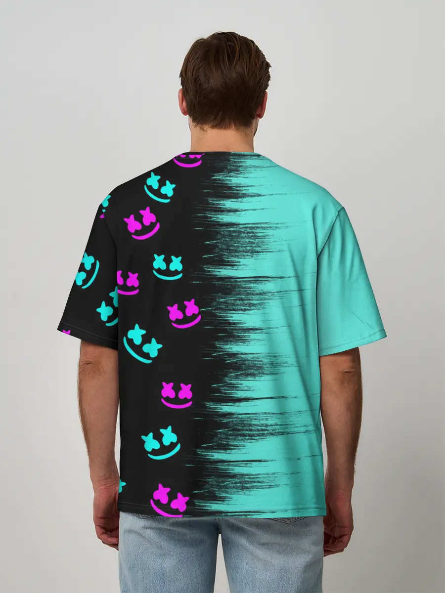 Мужская футболка оверсайз / Marshmello