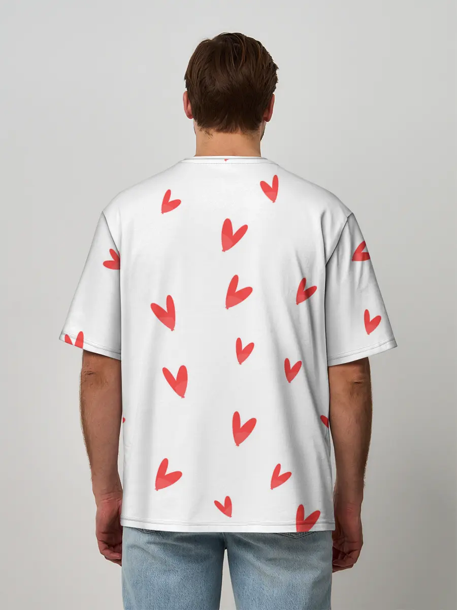 Мужская футболка оверсайз / ОТЕЛЬ ХАЗБИН НОВОГОДНИЙ