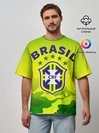 Мужская футболка оверсайз / Бразилия