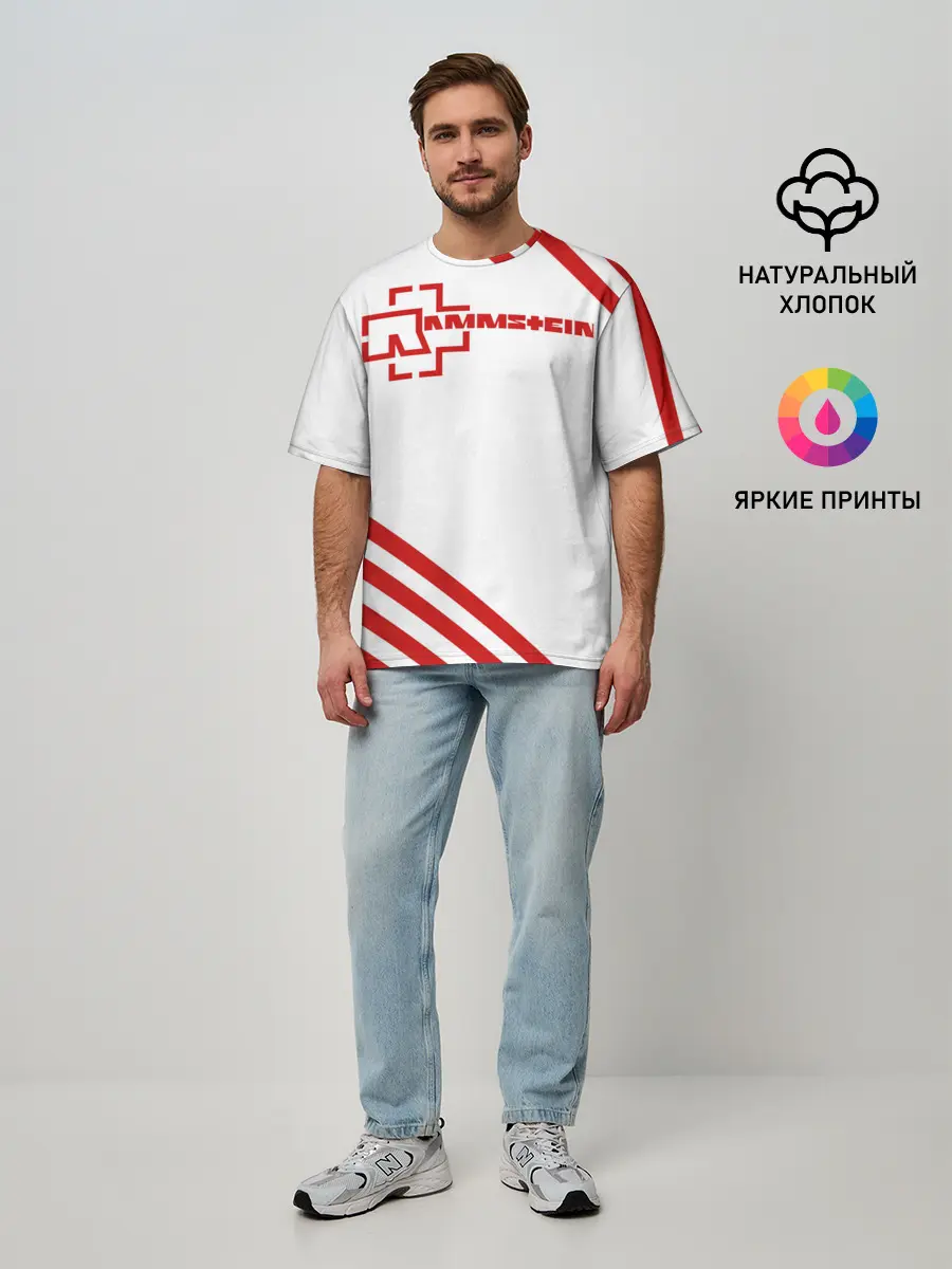 Мужская футболка оверсайз / Rammstein