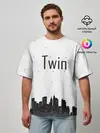 Мужская футболка оверсайз / Twin cities