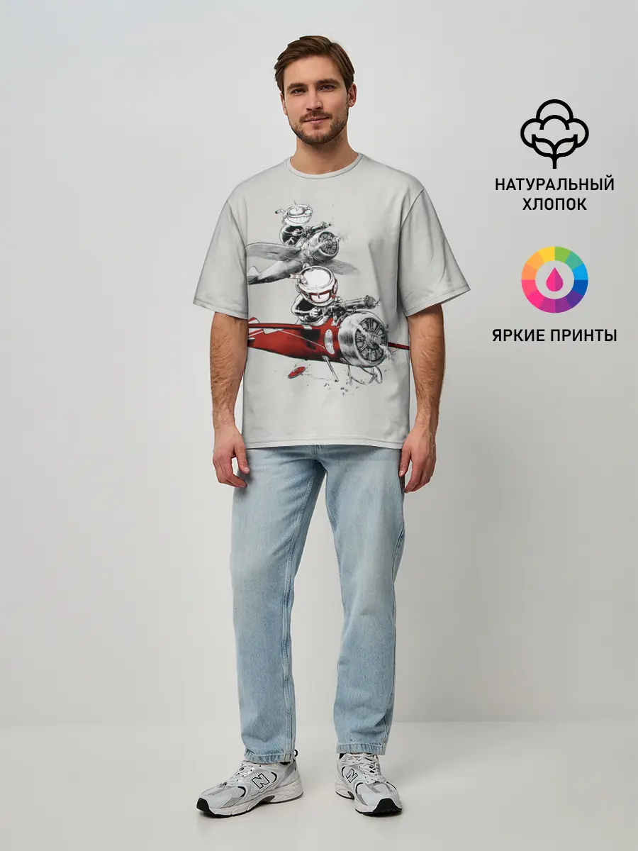 Мужская футболка оверсайз / Flying Cup