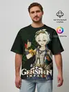 Мужская футболка оверсайз / Беннетт Genshin Impact