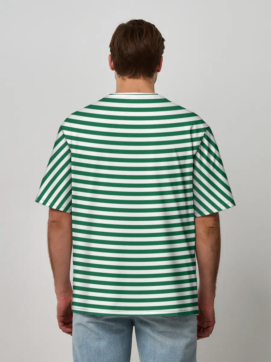 Мужская футболка оверсайз / Тельняшка пограничных войск