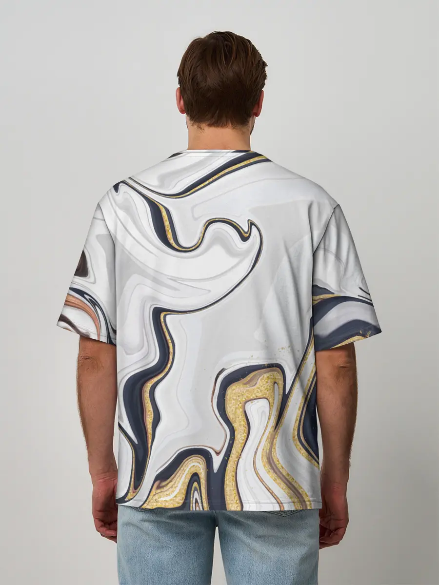 Мужская футболка оверсайз / Абстракция