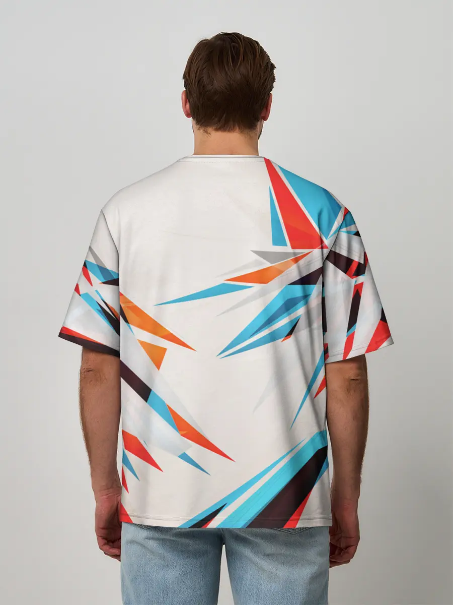 Мужская футболка оверсайз / ОСКОЛКИ