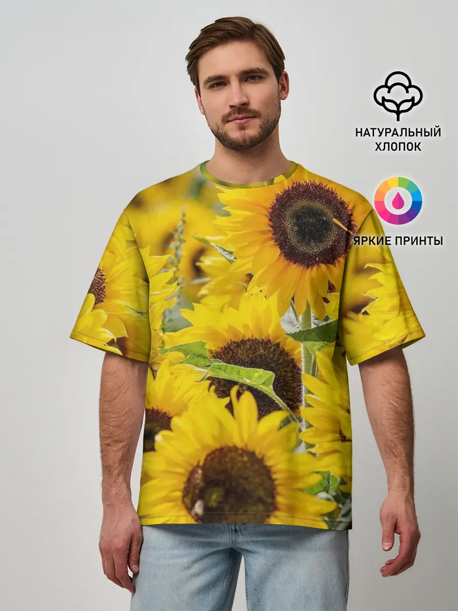 Мужская футболка оверсайз / Лето