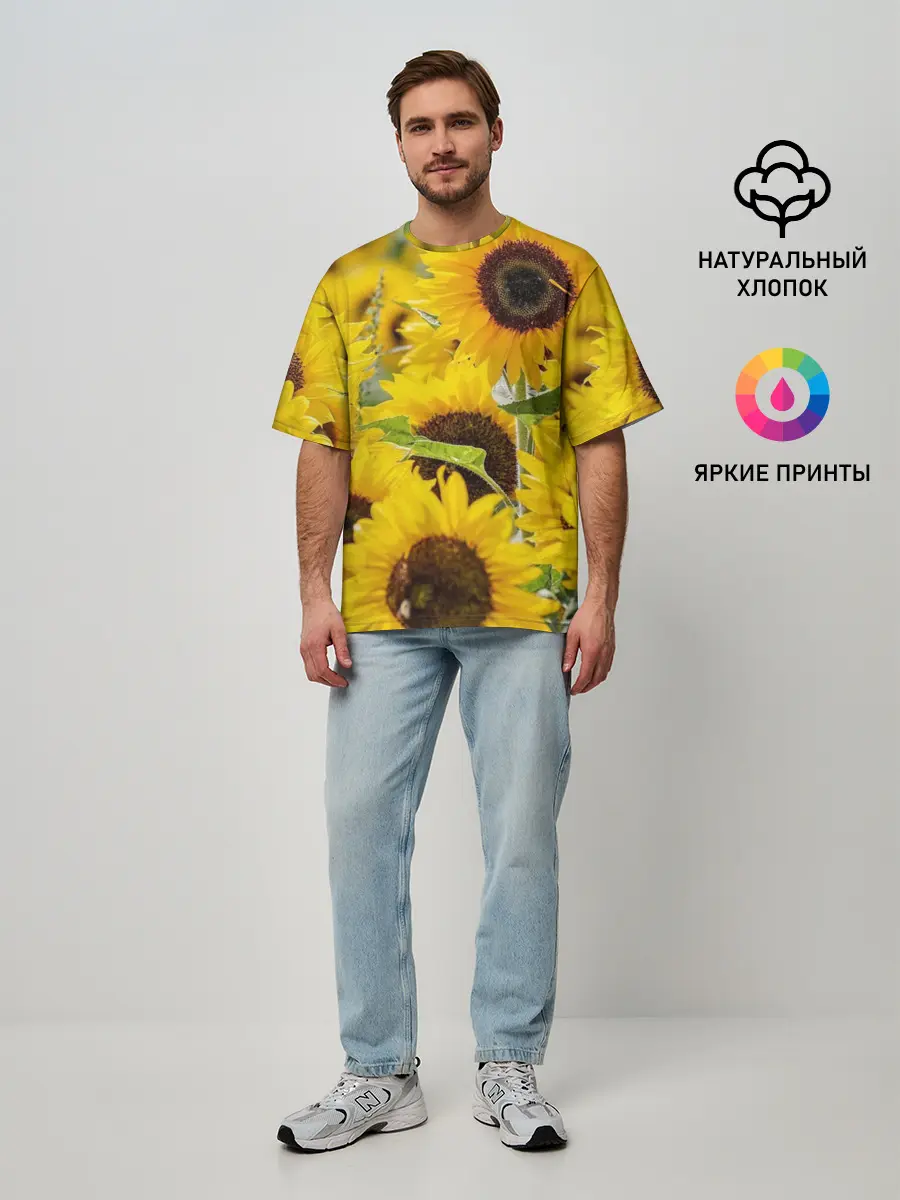 Мужская футболка оверсайз / Лето