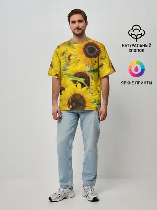 Мужская футболка оверсайз / Лето