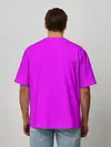 Мужская футболка оверсайз / Маджента