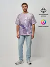 Мужская футболка оверсайз / Узор Мозаика