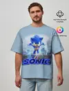 Мужская футболка оверсайз / SONIC