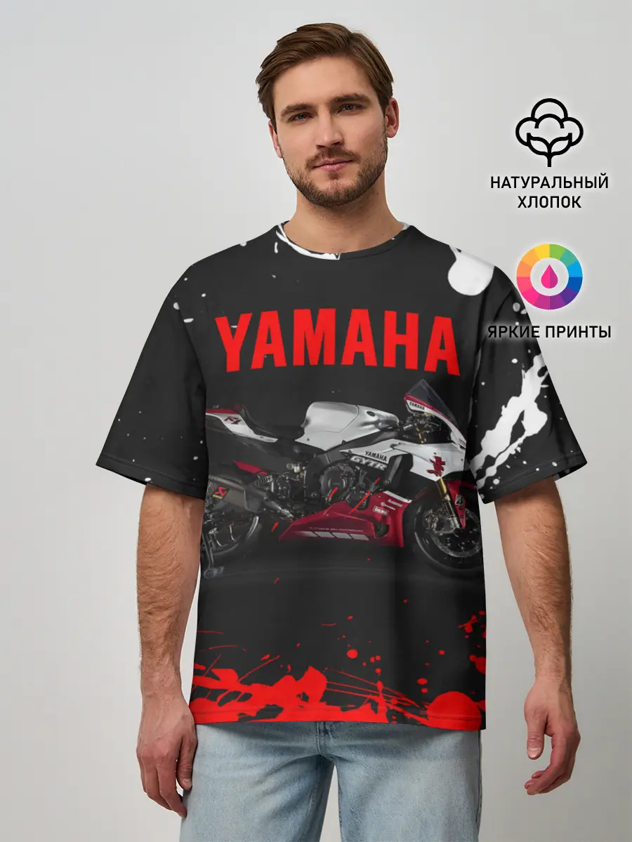 Мужская футболка оверсайз / YAMAHA [004]