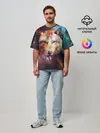 Мужская футболка оверсайз / WOLF