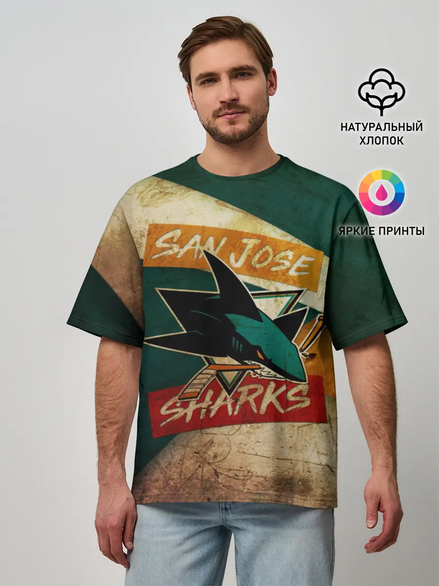 Мужская футболка оверсайз / Сан Хосе Олд