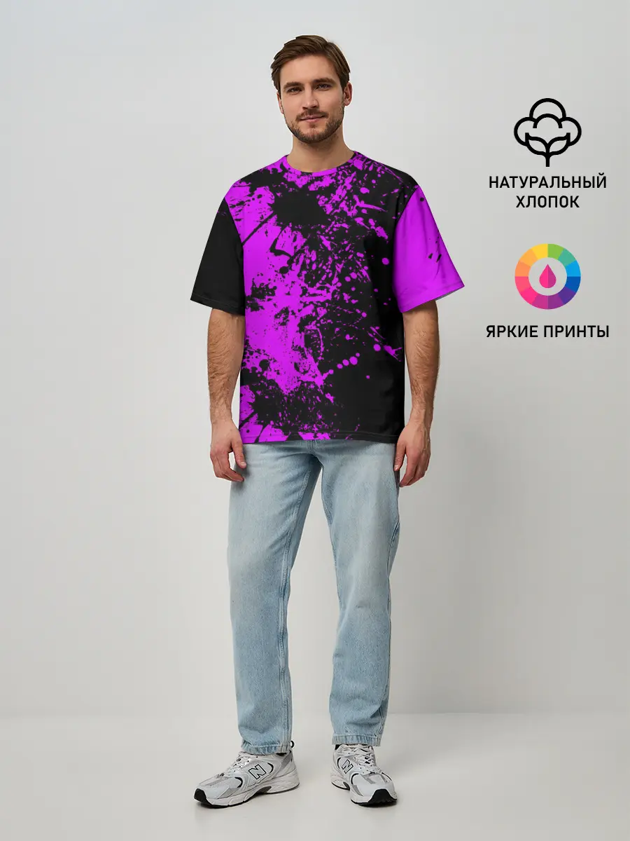Мужская футболка оверсайз / Чёрная магия