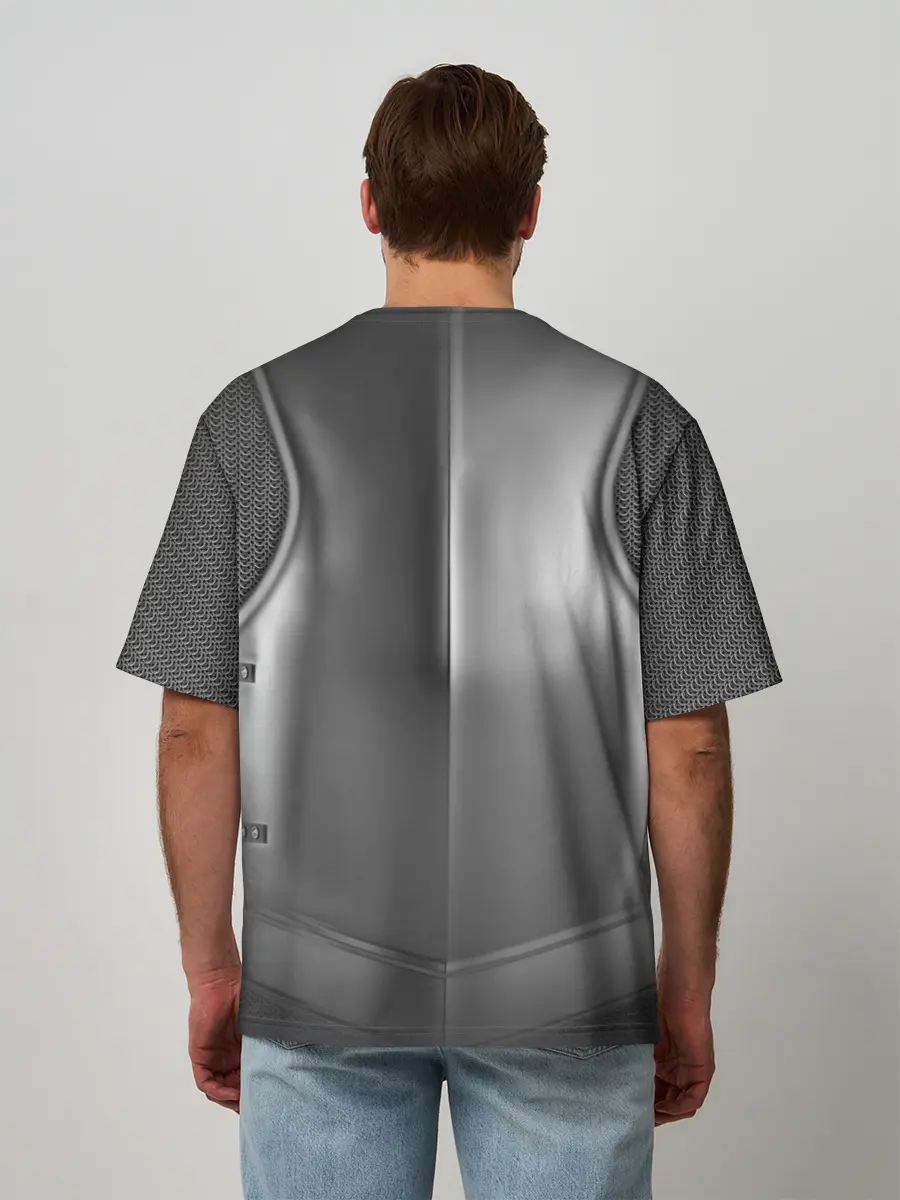 Мужская футболка оверсайз / Доспехи рыцаря